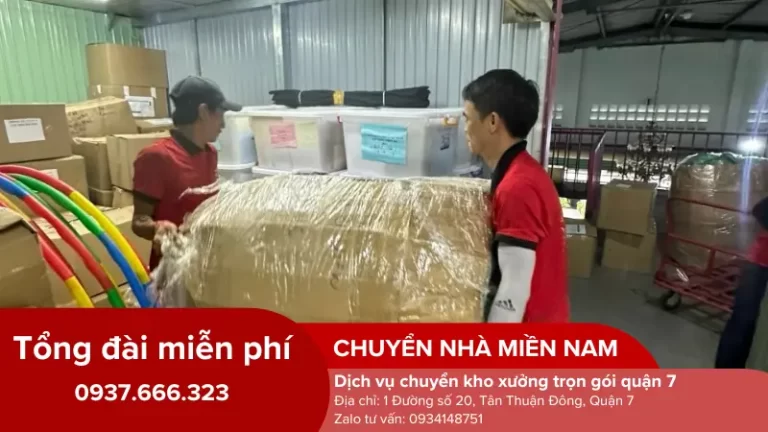 Chuyennhamiennam thực hiện chuyển kho xưởng tại quận 7