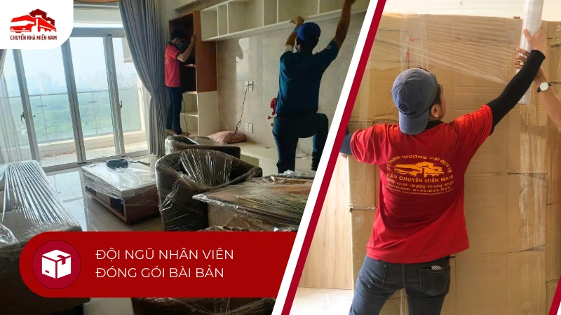 Đội ngũ nhân viên đóng gói hàng hóa bài bản, đúng tiêu chuẩn