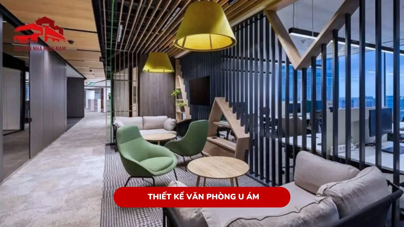 Thiết kế văn phòng làm việc u ám