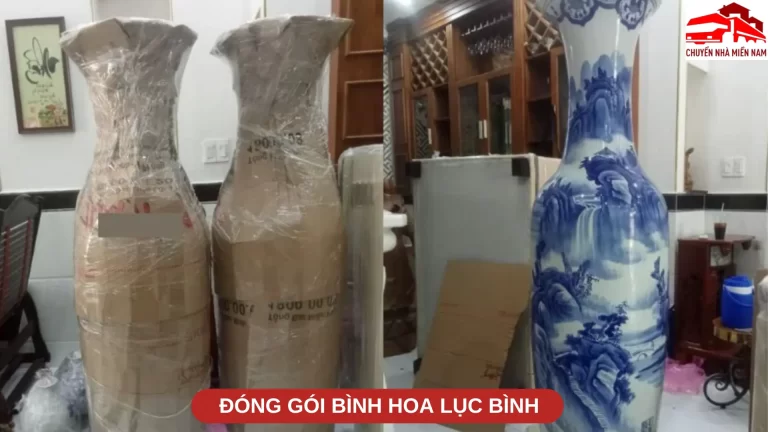 Đóng gói bình hoa lục bình