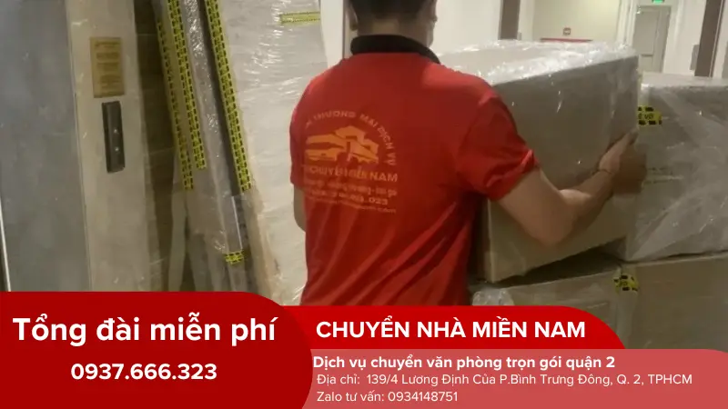 Chuyển đồ đạc văn phòng trong tòa nhà