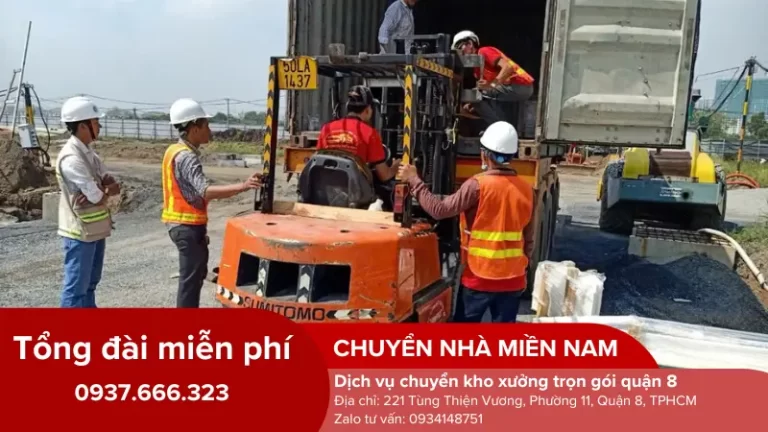 Dịch vụ chuyển kho xưởng trọn gói quận 8 Chuyennhamiennam