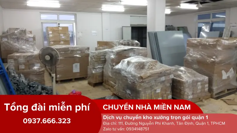 Di dời kho hàng tại quận 1
