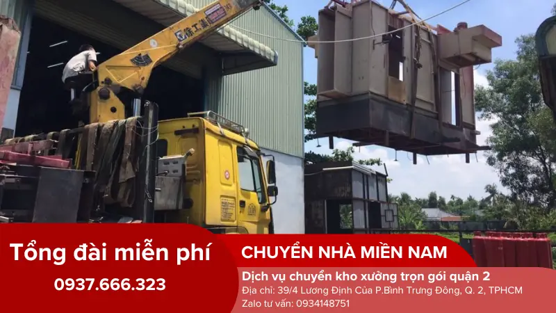 Thực hiện di dời kho xưởng tại quận 2