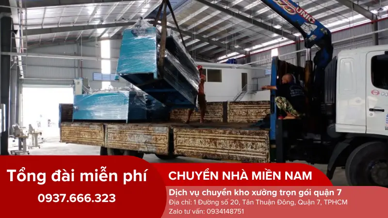 Thực hiện di dời kho xưởng tại quận 7