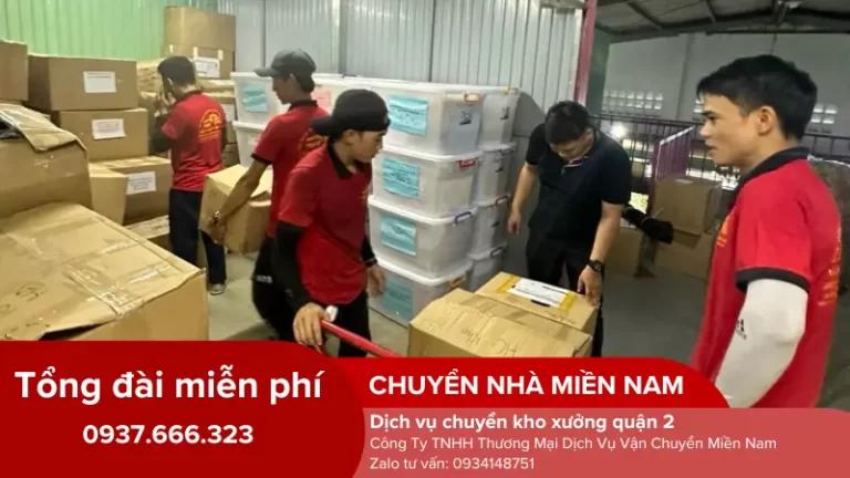 Chuyển kho xưởng tại quận 2 chuyên nghiệp