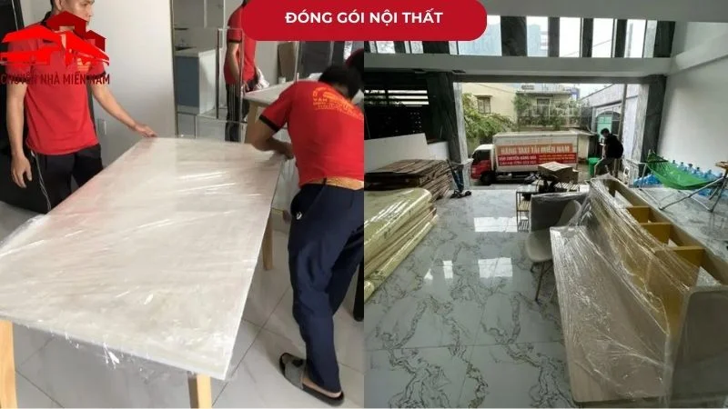 Đóng gói nội thất bằng gỗ