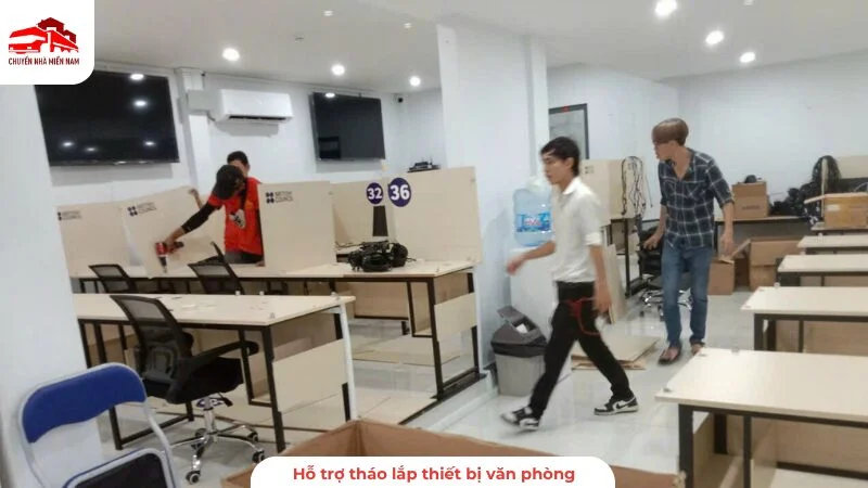 Hỗ trọ tháo lắp thiết bị văn phòng