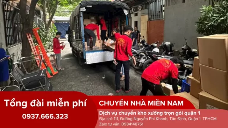 Nhân viên di dời kho xưởng trọn gói tại quận 1