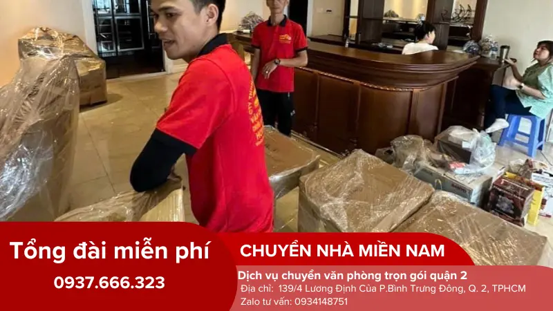 thu dọn đồ đạc văn phòng tại quận 2