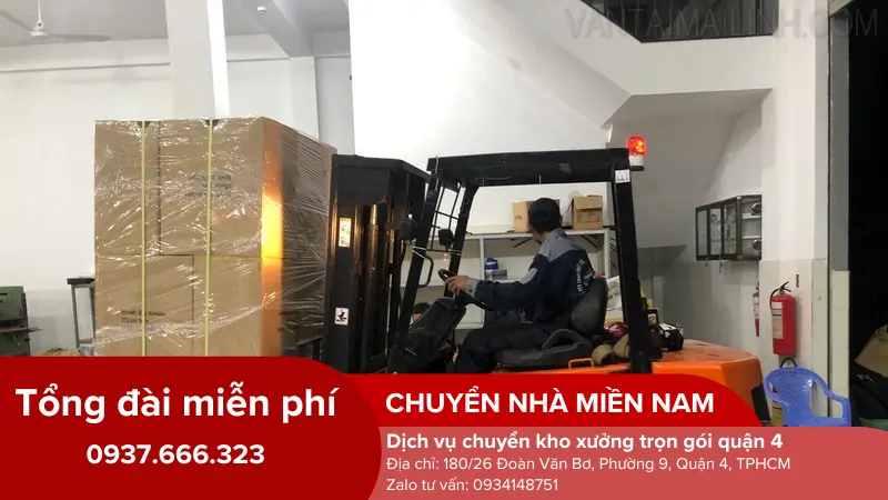 Xe chuyên dụng di dời nhà xưởng ở quận 4
