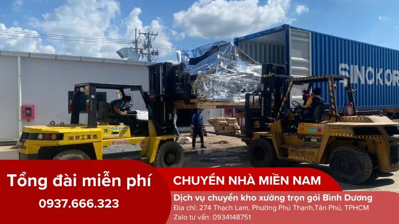 Xe tải chuyên dụng giúp di chuyển máy móc an toàn