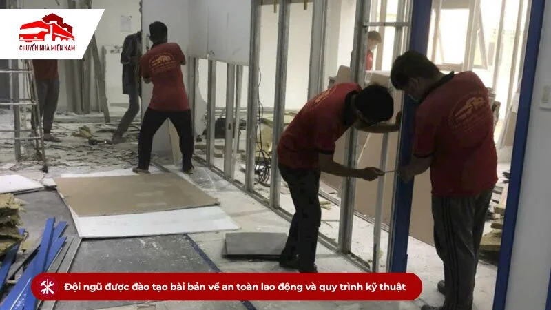 Đội ngũ được đào tạo bài bản về an toàn lao động