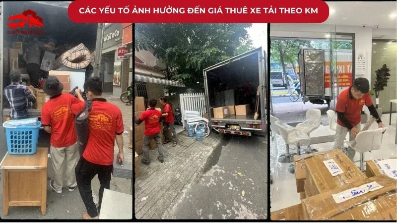 Các yếu tố ảnh hưởng đến giá thuê xe tải theo km