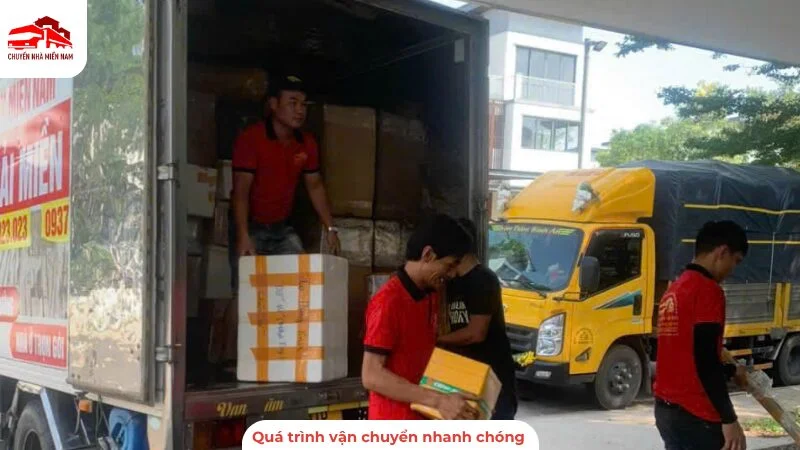 Quá trình vận chuyển nhanh chóng