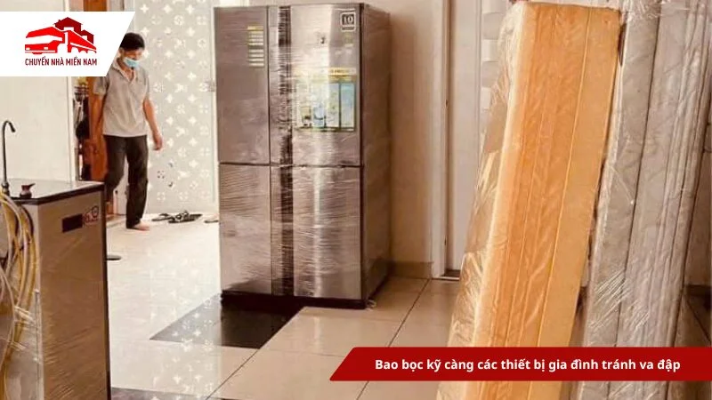 Bao bọc kỹ càng các thiết bị gia đình tránh va đập