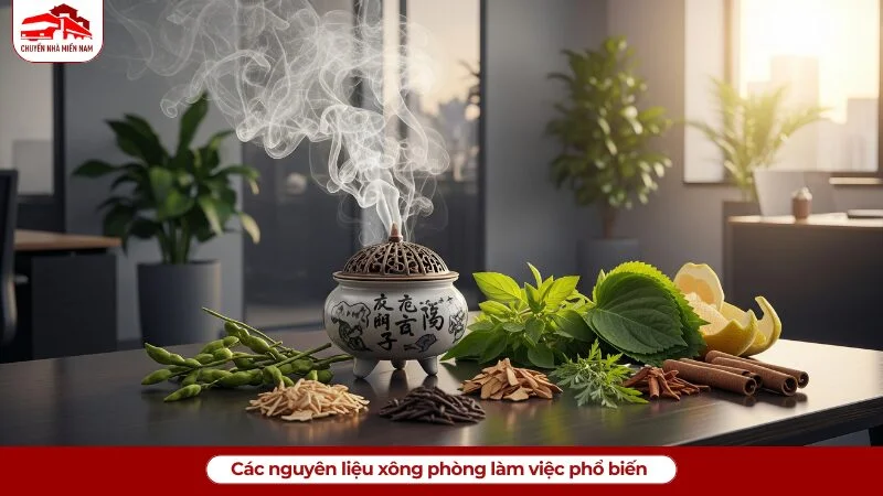 Các nguyên liệu xông phòng làm việc phổ biến