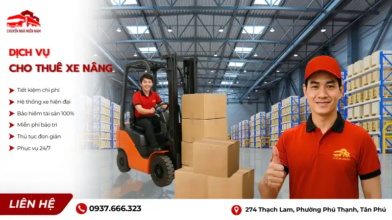 Dịch vụ cho thuê xe nâng trọn gói không phát sinh chi phí tại Kubet Miền Nam.