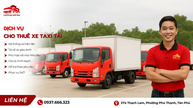 Dịch vụ xe taxi tải Kubet uy tín