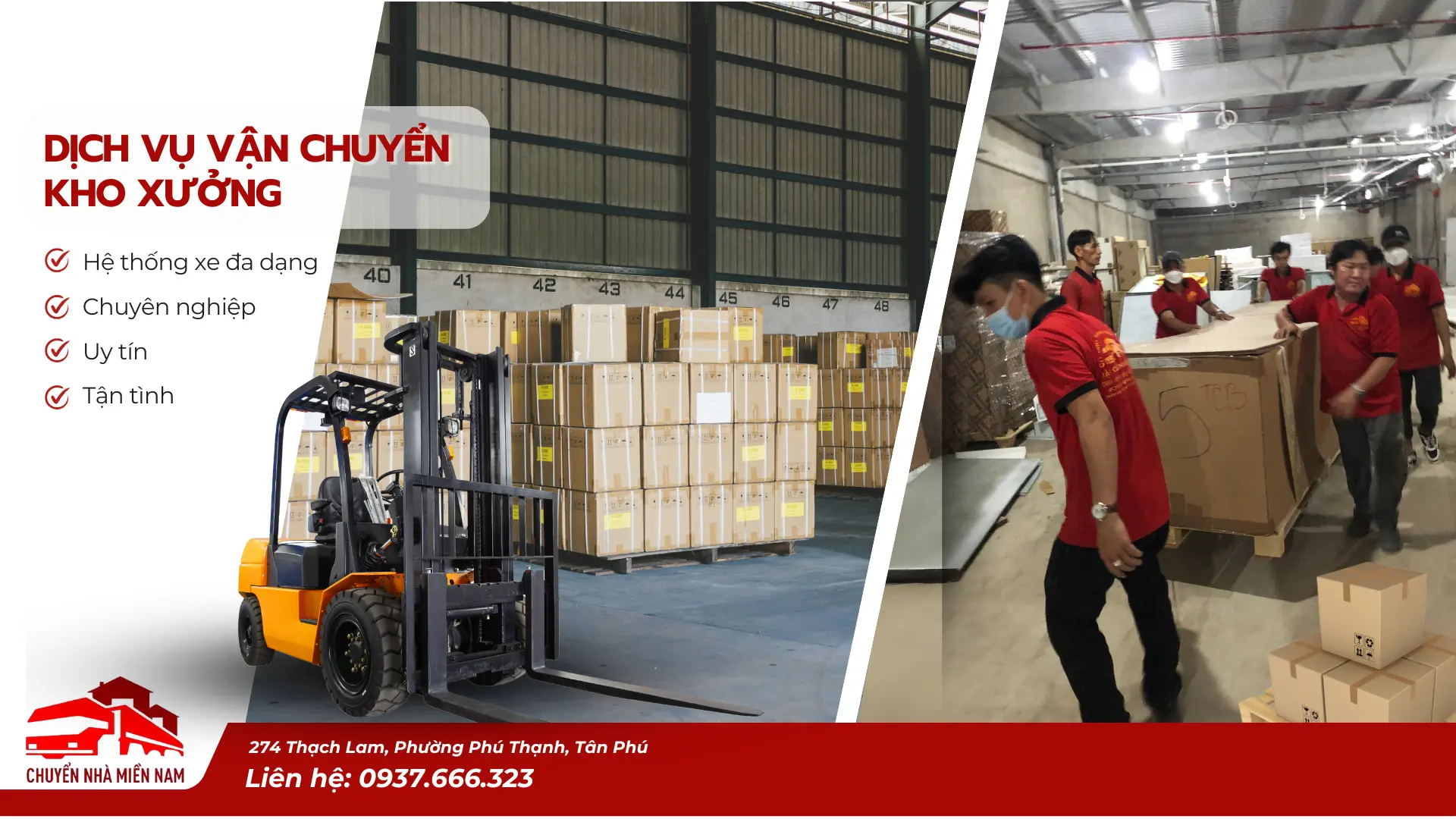 Dịch vụ di dời kho xưởng trọn gói của Kubet Miền Nam tại TP.HCM và các tỉnh lân cận, cam kết vận chuyển an toàn, nhanh chóng, và tiết kiệm chi phí.