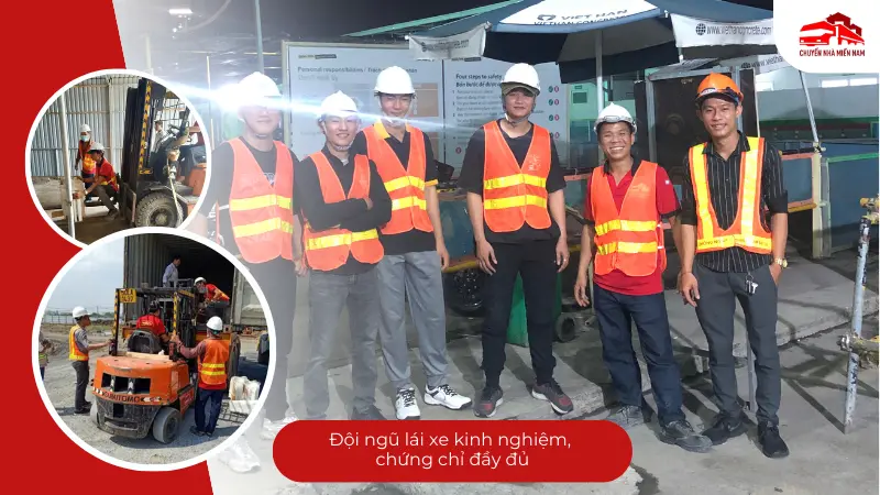 Đội ngũ lái xe kinh nghiệm, chứng chỉ đầy đủ