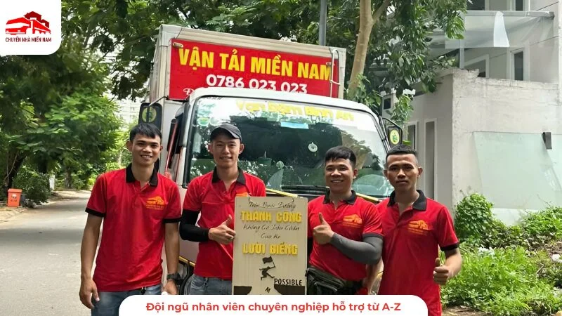 Đội ngũ nhân viên chuyên nghiệp hỗ trợ từ A đến Z