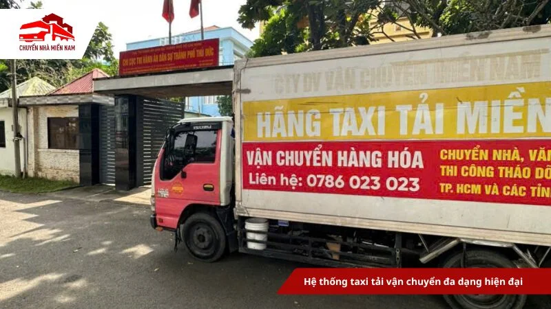 Hệ thống taxi tải vận chuyển đa dạng hiện đại