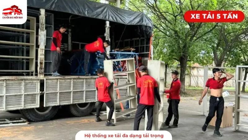 Hệ thống xe tải chuyên dụng, đa dạng phù hợp mọi quy mô văn phòng