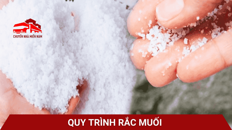 Quy trình rắc muối chi tiết từng bước