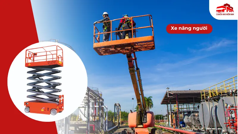 Xe nâng người cắt kéo, xe nâng người Boom Lift tại Kubet Miền Nam