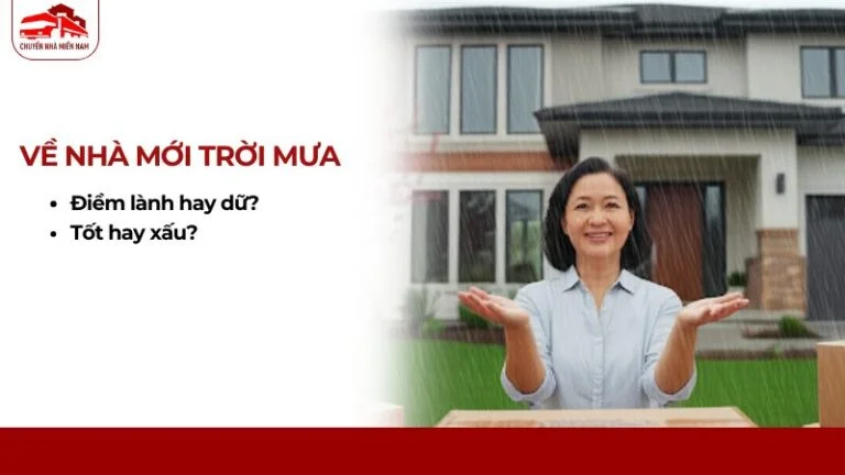 Về nhà mới trời mưa là điềm lành hay dữ? Giải đáp chi tiết A-Z
