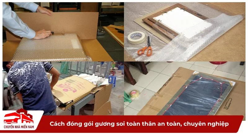 Cách đóng gói gương soi toàn thân an toàn, chuyên nghiệp