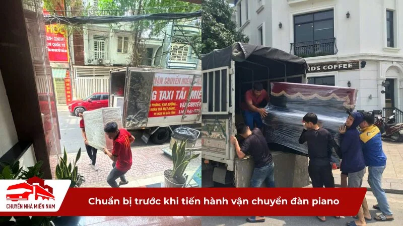 Chuẩn bị trước khi tiến hành vận chuyển đàn piano