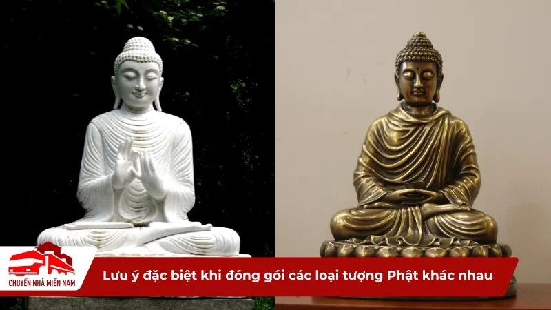 Lưu ý đặc biệt khi đóng gói các loại tượng Phật khác nhau