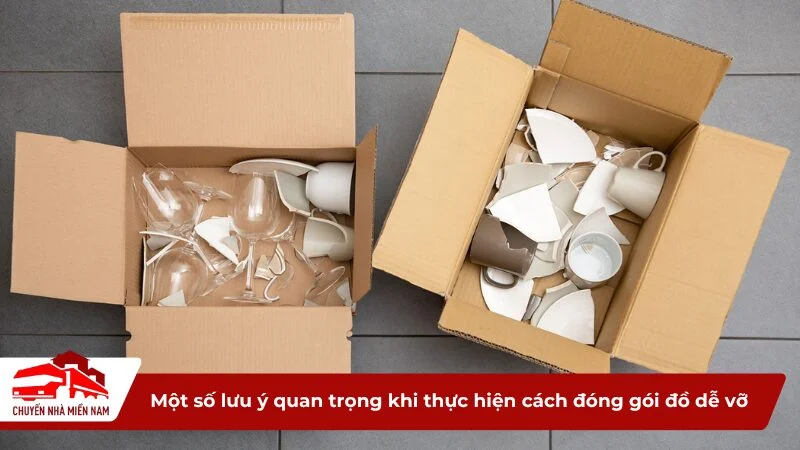 Một số lưu ý quan trọng khi thực hiện cách đóng gói đồ dễ vỡ