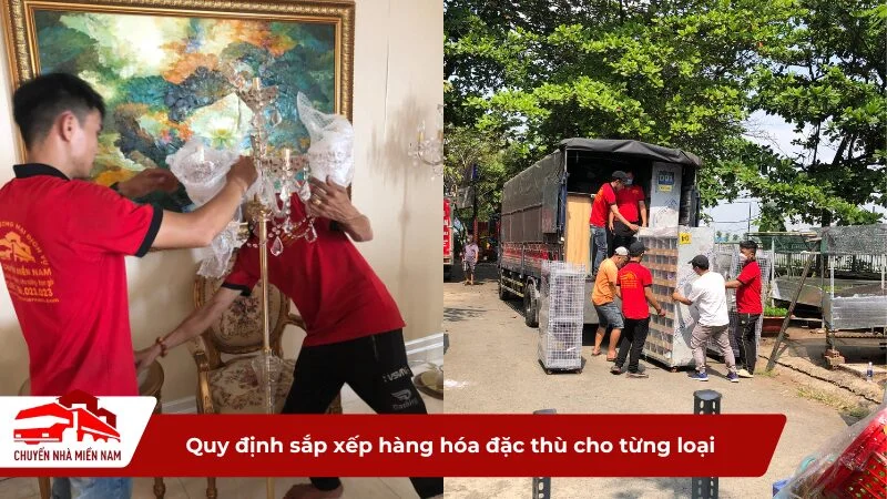 Quy định sắp xếp hàng hóa đặc thù cho từng loại phổ biến