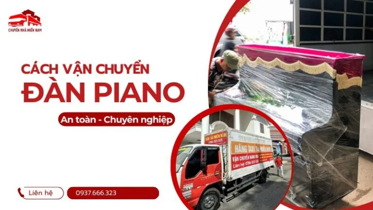 cách vận chuyển đàn piano