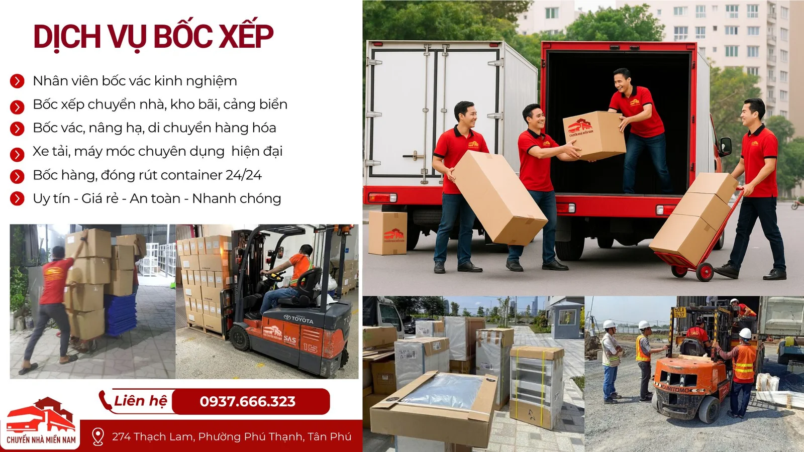 Dịch vụ bốc xếp, bốc vác hàng hóa | Kubet Miền Nam