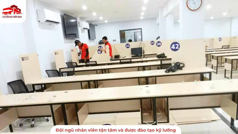 Đội ngũ nhân viên được đào tạo kỹ lưỡng