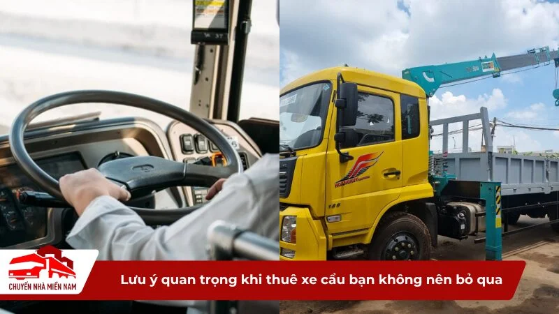 Những lưu ý quan trọng khi thuê xe cẩu bạn không nên bỏ qua