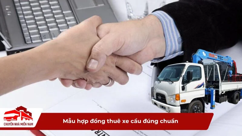 Mẫu hợp đồng thuê xe cẩu đúng chuẩn