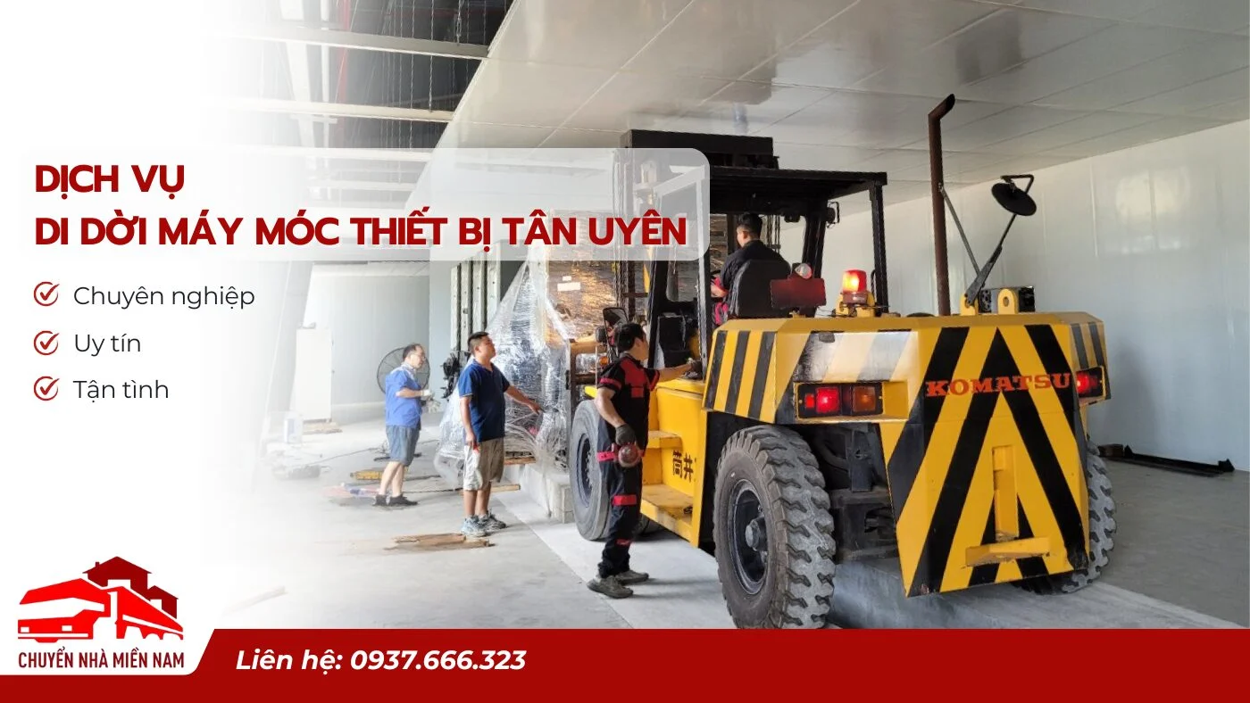 Dịch vụ di dời máy móc tại Thủ Dầu Một