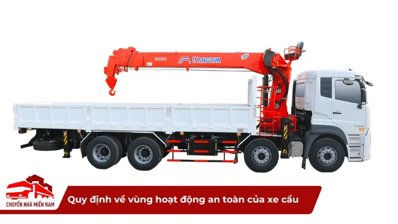 Quy định về vùng hoạt động an toàn của xe cẩu
