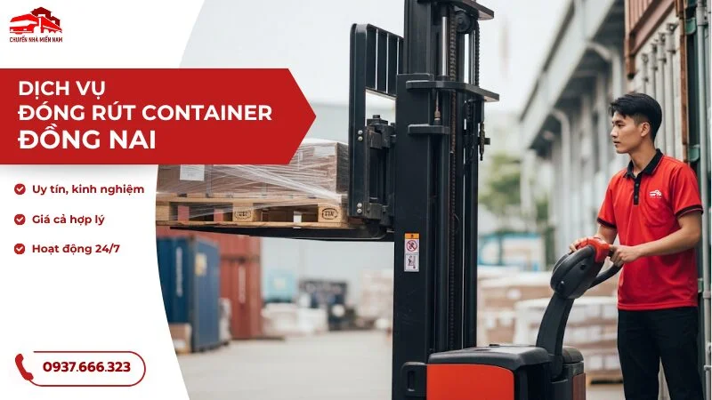 Dịch vụ đóng rút container Đồng Nai chuyên nghiệp
