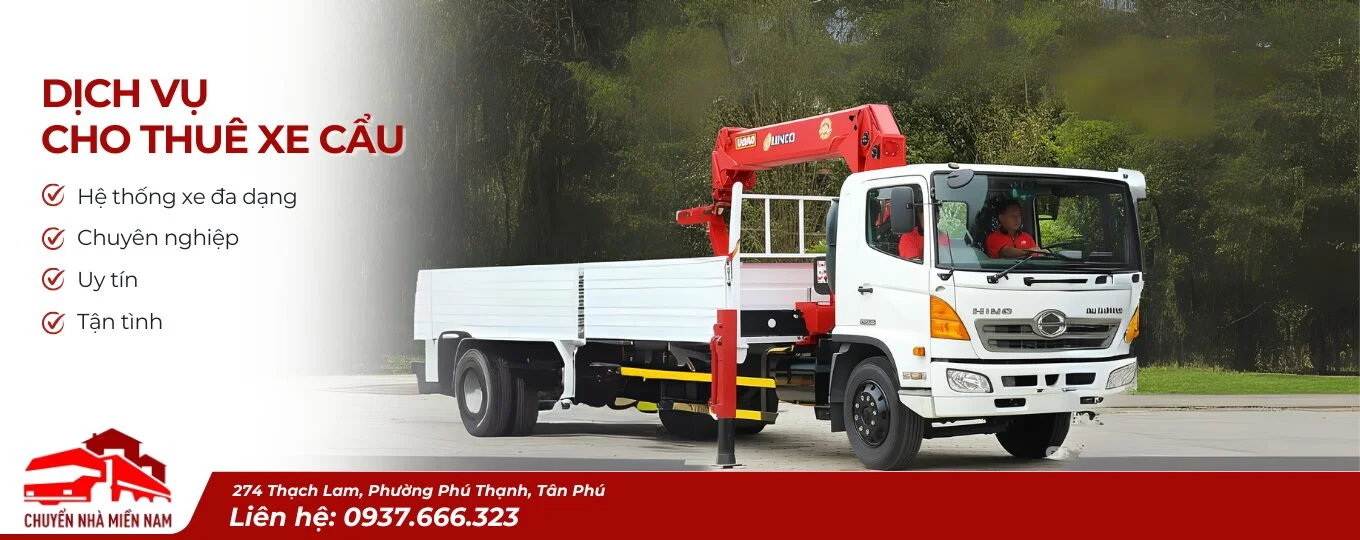 cho thuê xe cẩu uy tín giá rẻ tại Kubet Miền Nam