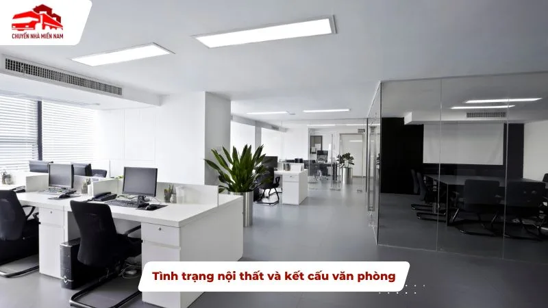 Tình trạng nội thất và kết cấu văn phòng